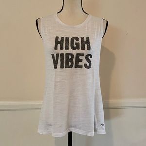 Alo “High Vibes” Graphic Tank